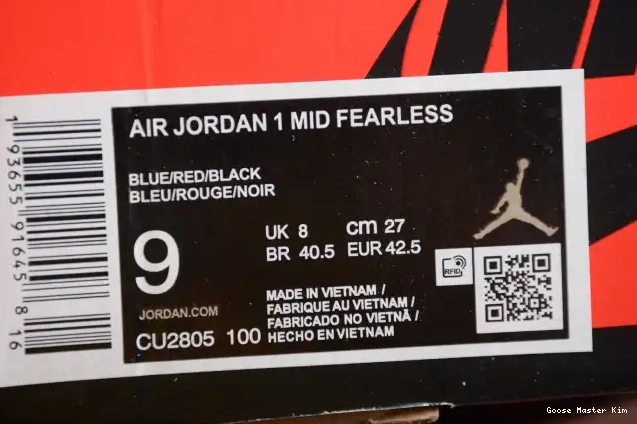 Fearless Mid Jordan Great CU2805-100 SE Blue the 1 Air 0516
